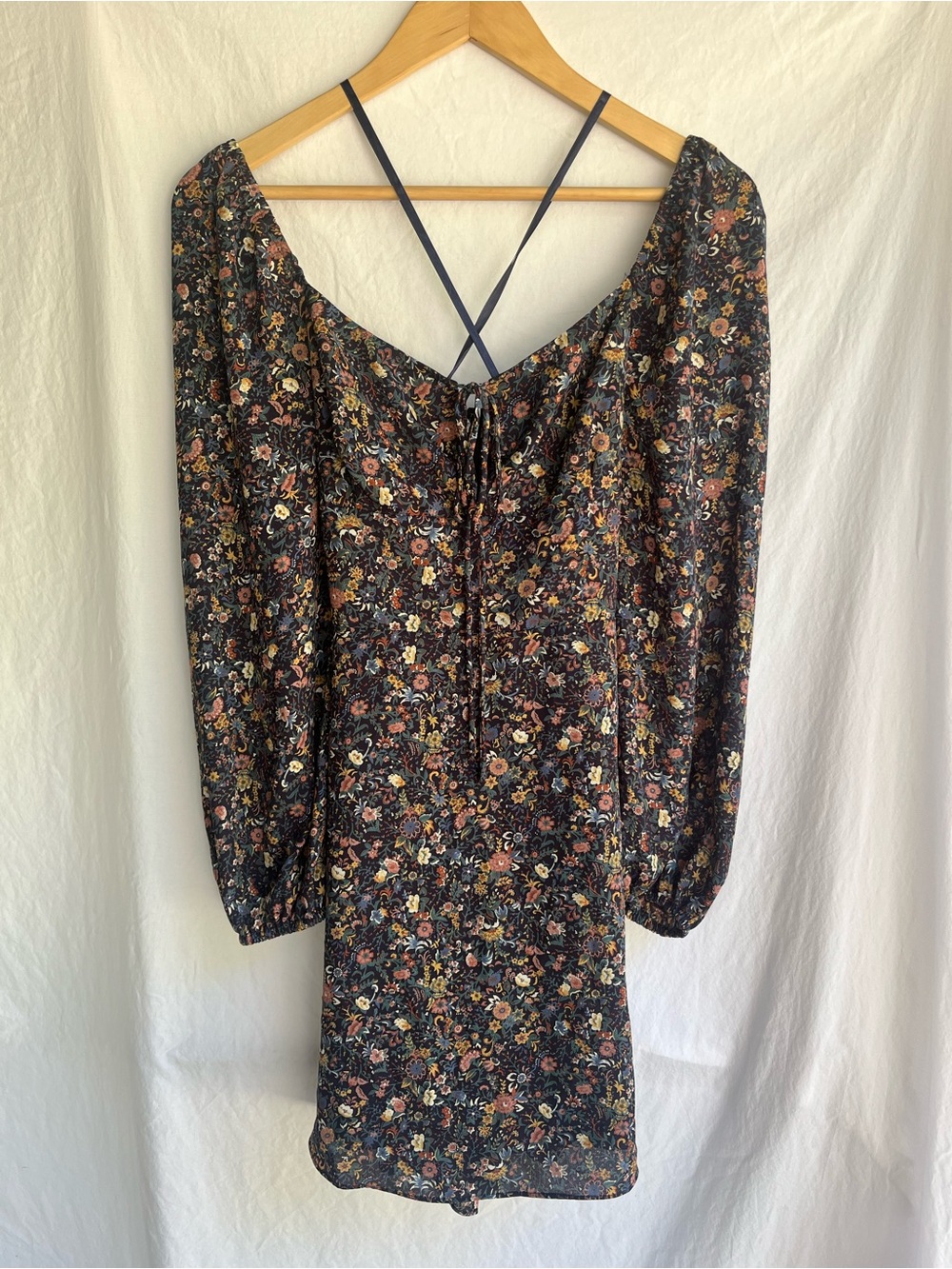 Gianni Bini floral smocked mini-dress